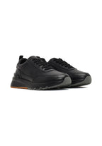 Brunello Cucinelli Leather Sneakers "Black / Gum"