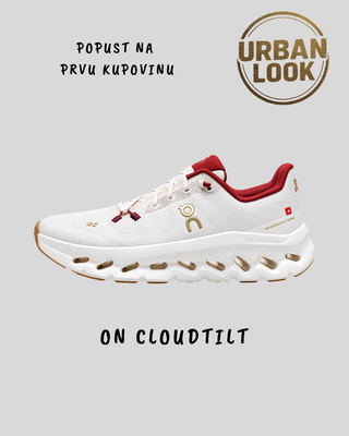 On Cloudtilt “White / Burgundy / Gold”
