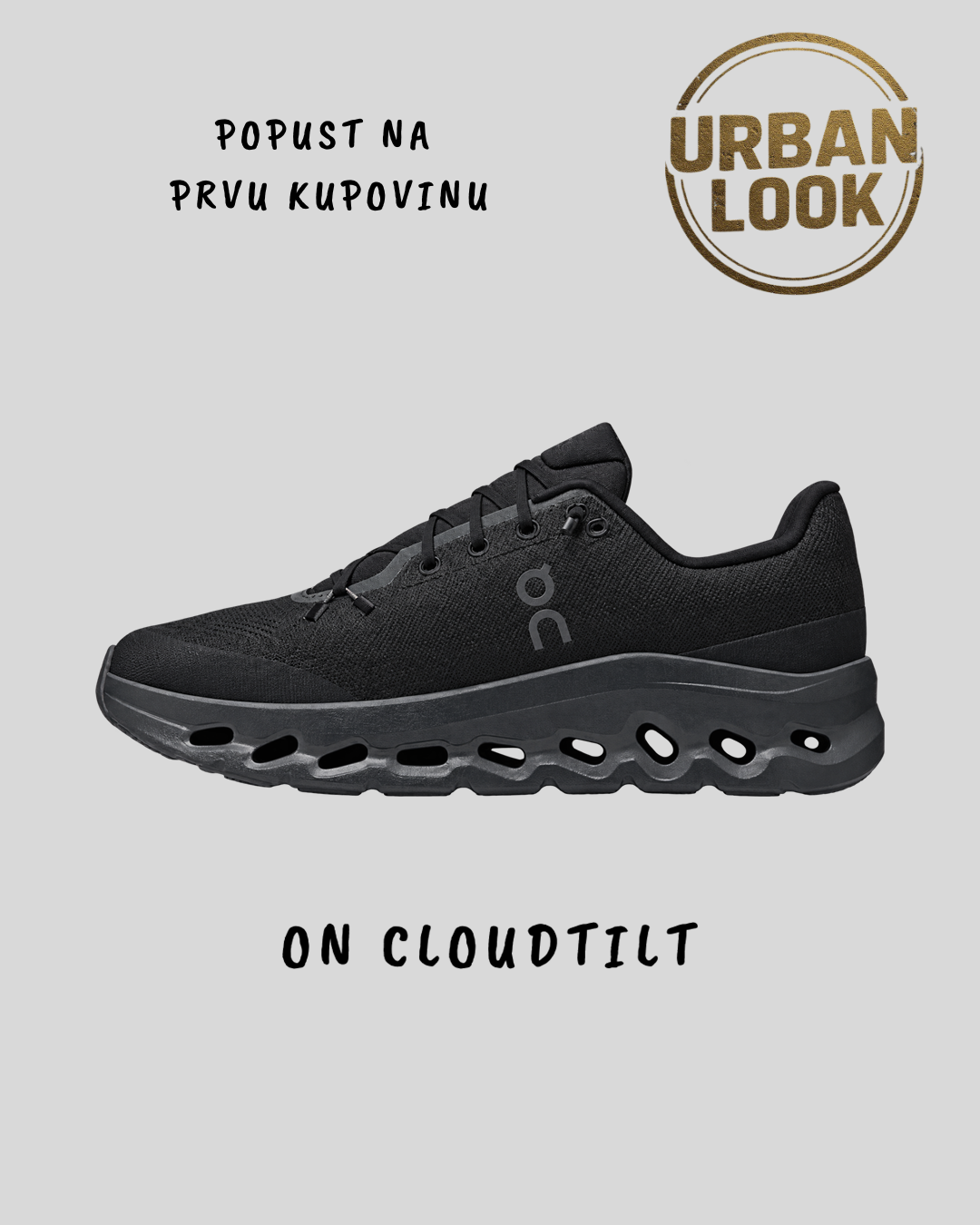 On Cloudtilt “Graphite / Black”