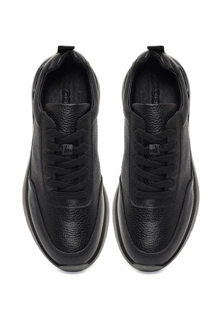 Brunello Cucinelli Leather Sneakers "Black / Gum"