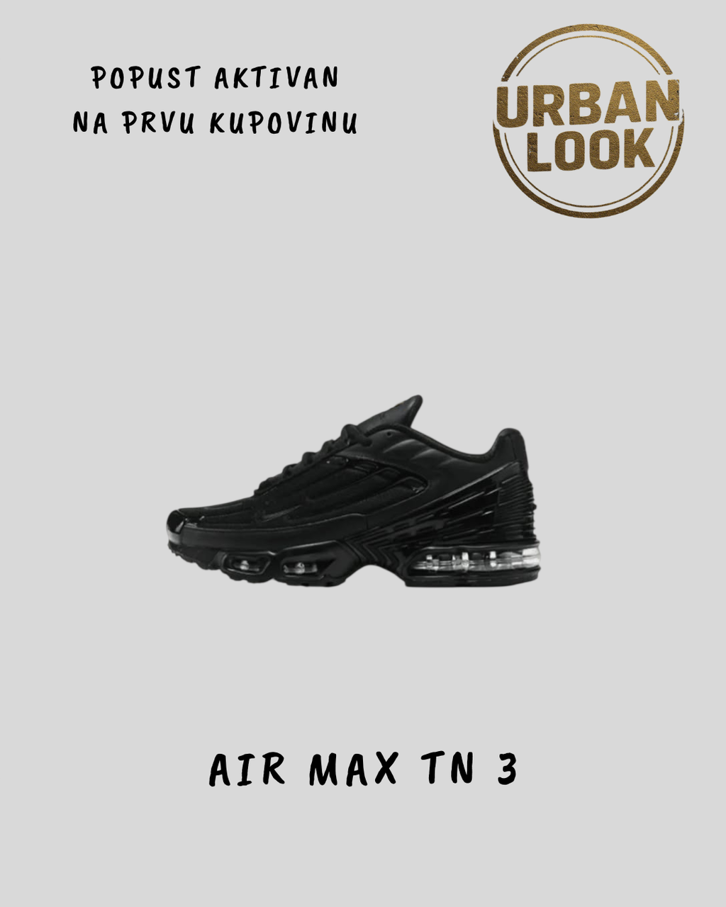 Nike Air Max Plus TN 3 "Triple Black"
