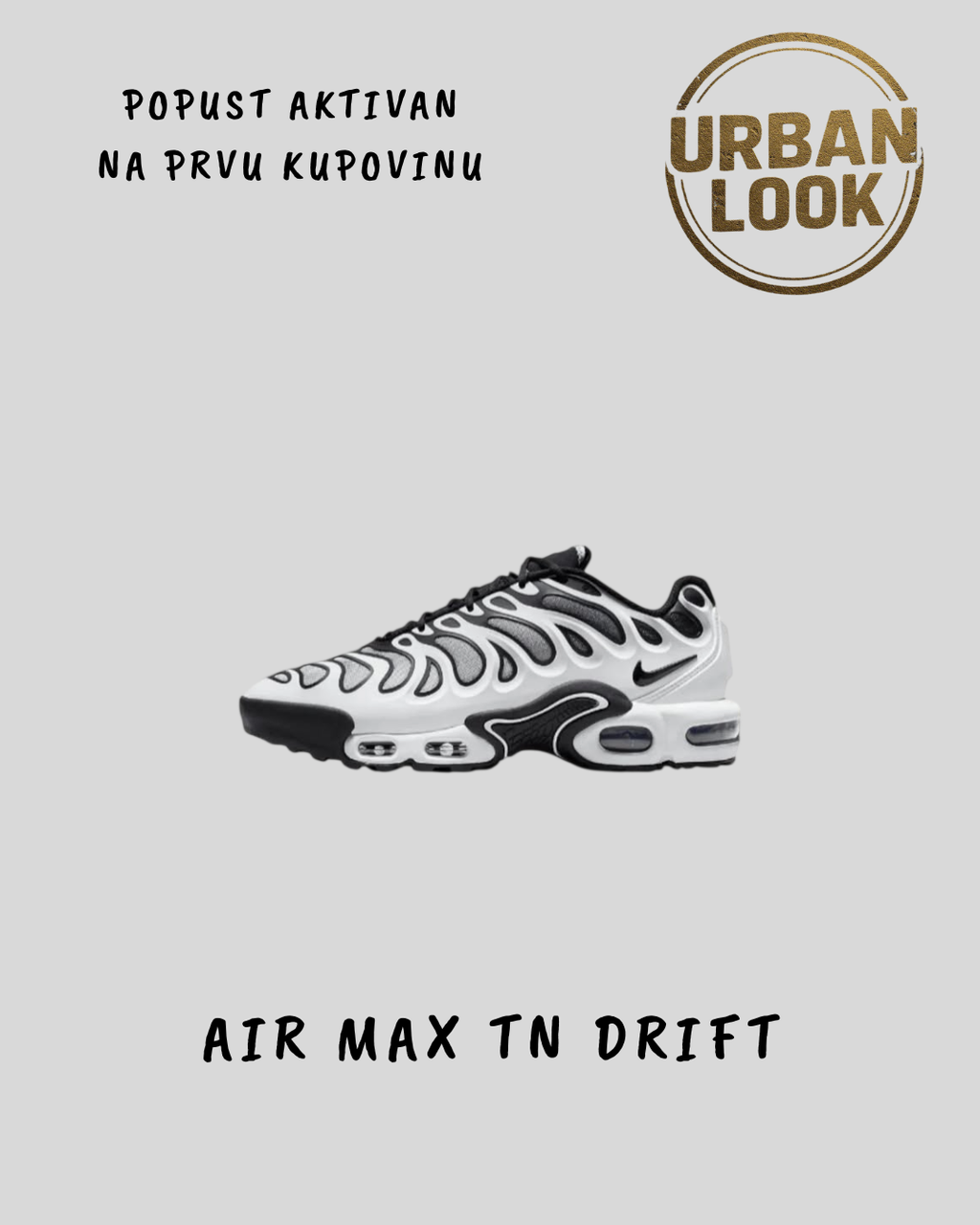 Nike Air Max Plus TN Drift "Panda Grey"