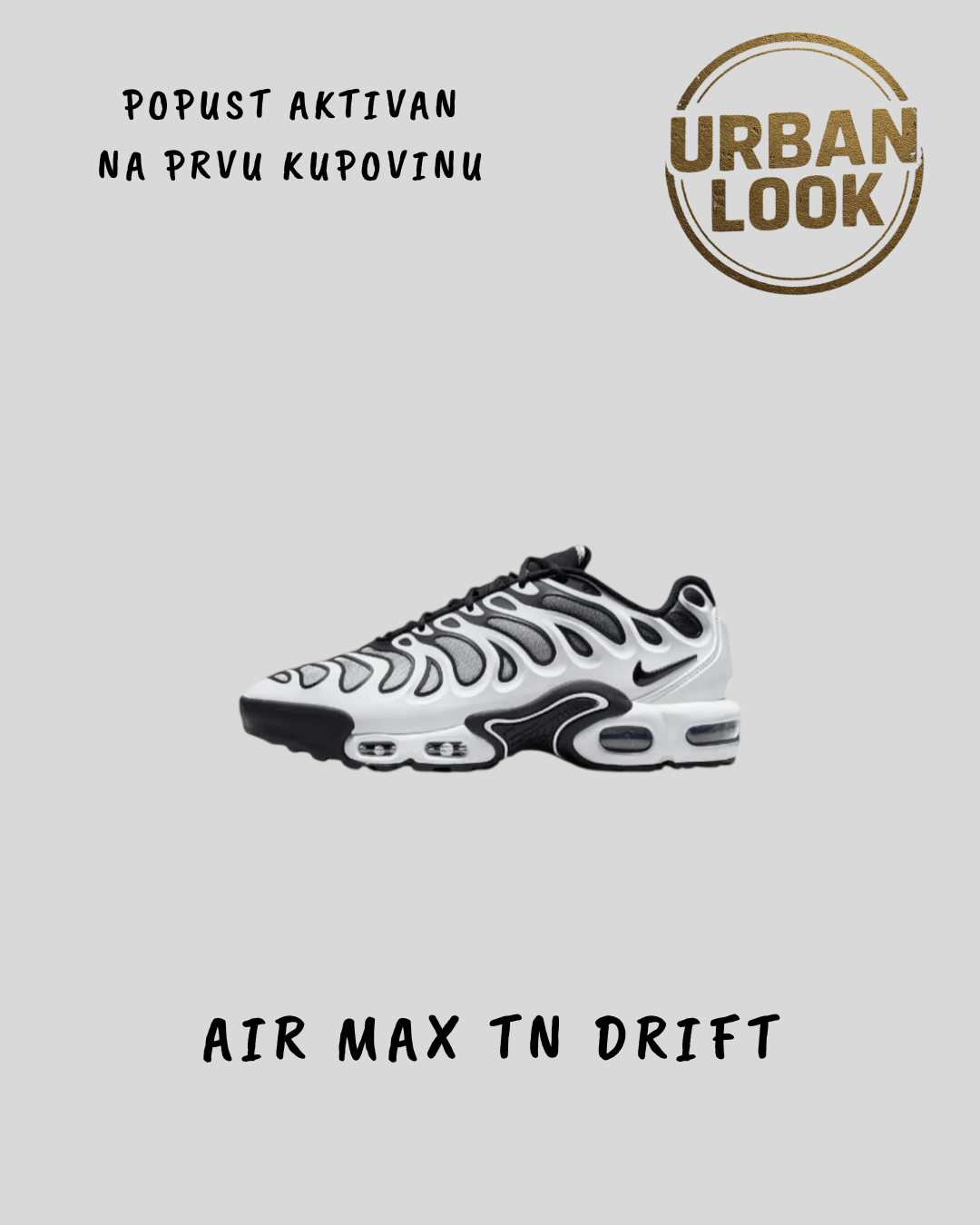 Nike Air Max Plus TN Drift "Panda Grey"