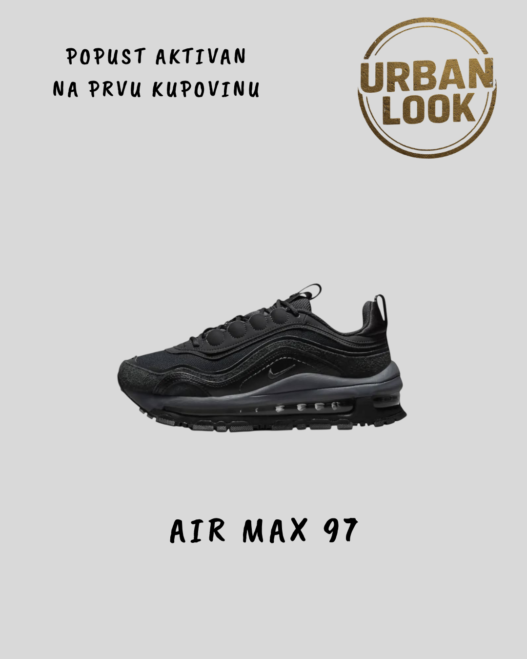 Nike Air Max 97 "Triple Black Futura"