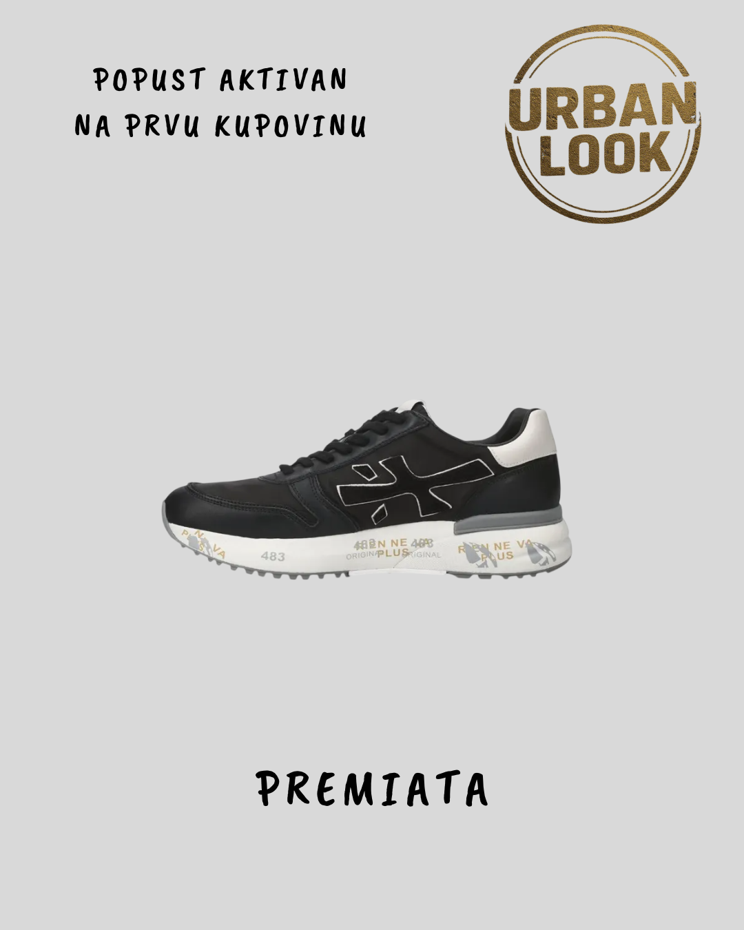 Premiata Lander 483 Black/White