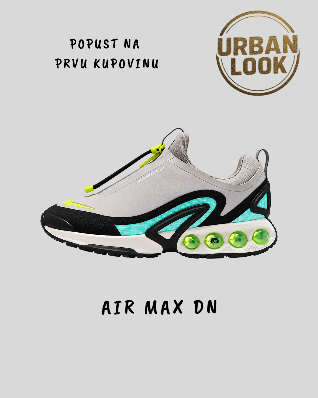 Nike Air Max Dn Light Grey / Aqua / Volt