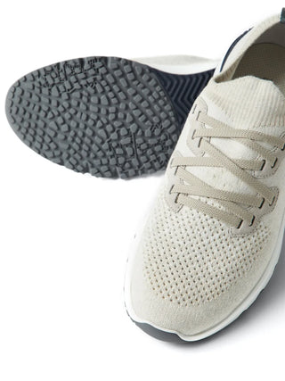 Brunello Cucinelli Leather Sneakers "White / Navy"