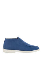 Cesare di Napoli "Blue nubuck loafers"