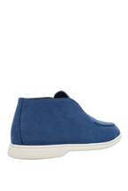 Cesare di Napoli "Blue nubuck loafers"