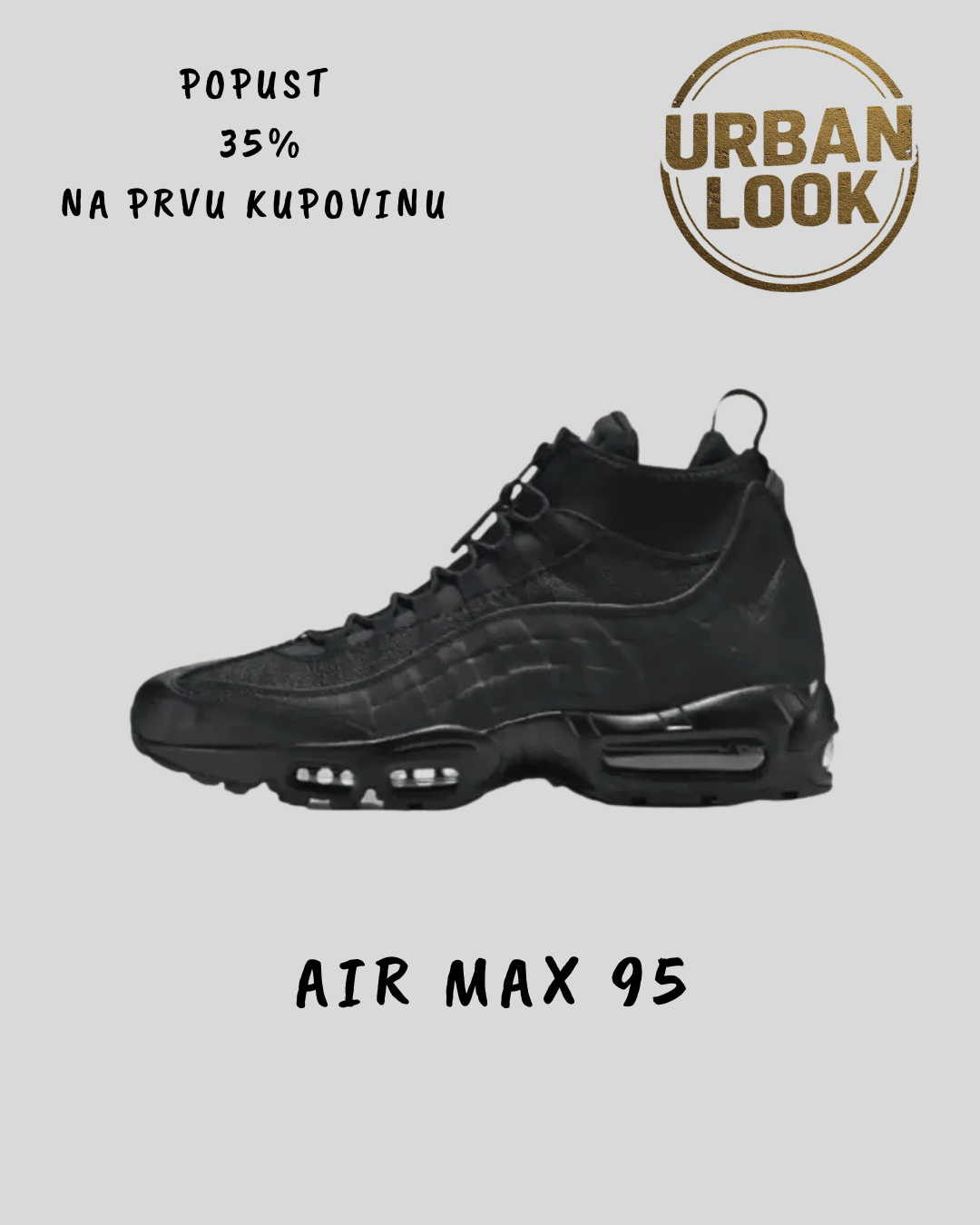 Air Max 95 Boot Triple Black