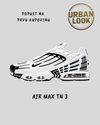 Nike Air Max Plus 3 (White Black Outline)