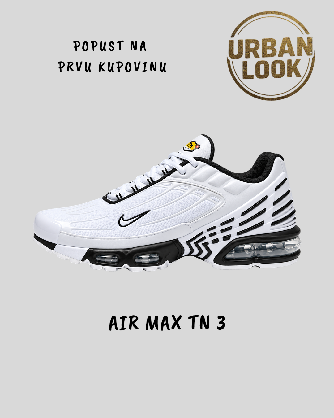 Nike Air Max Plus 3 (White Black)