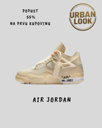 Off-White x Air Jordan 4 Retro "Sail"