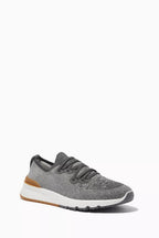 Brunello Cucinelli Knit Sneakers "Grey / Black / White"