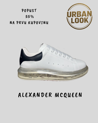 Alexander McQueen Oversized "White / Navy"