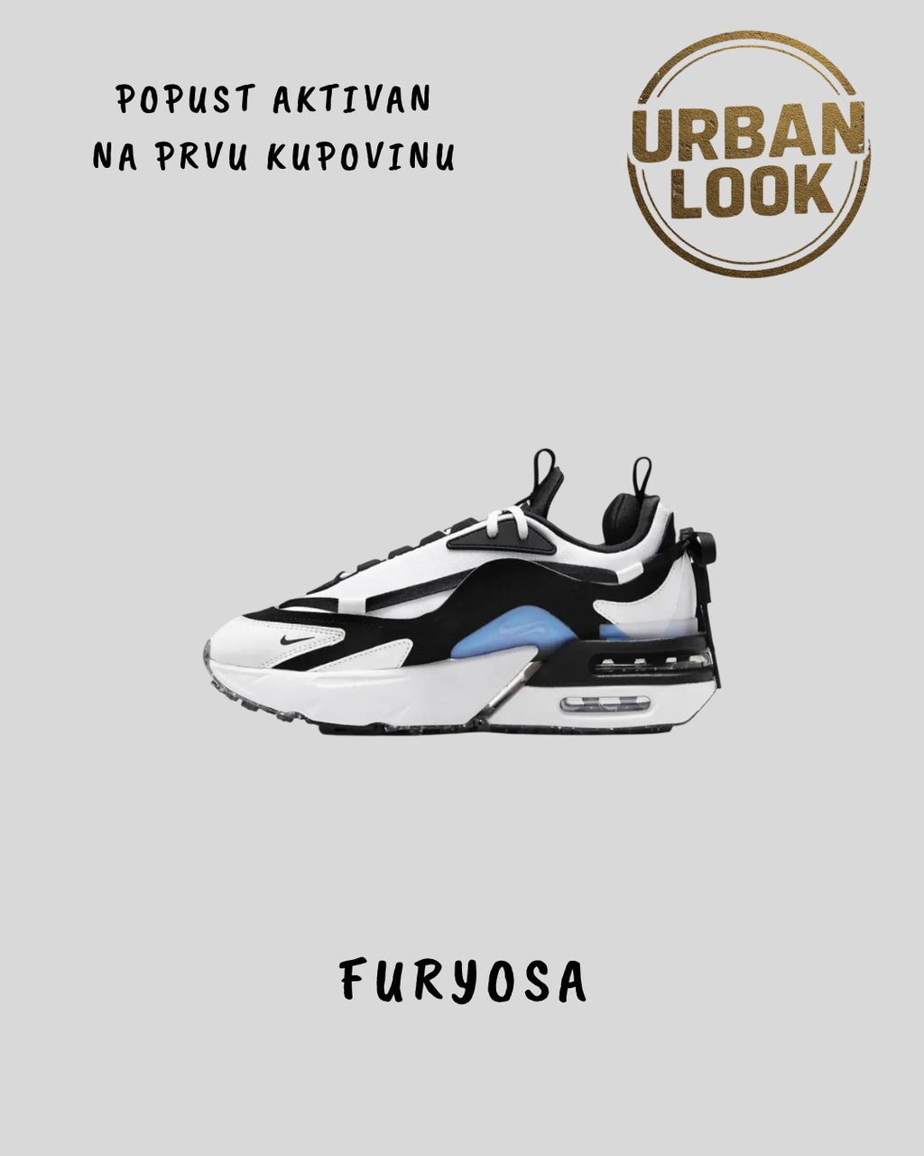 Nike Air Max Furyosa "White/Black-Ashen Slate"
