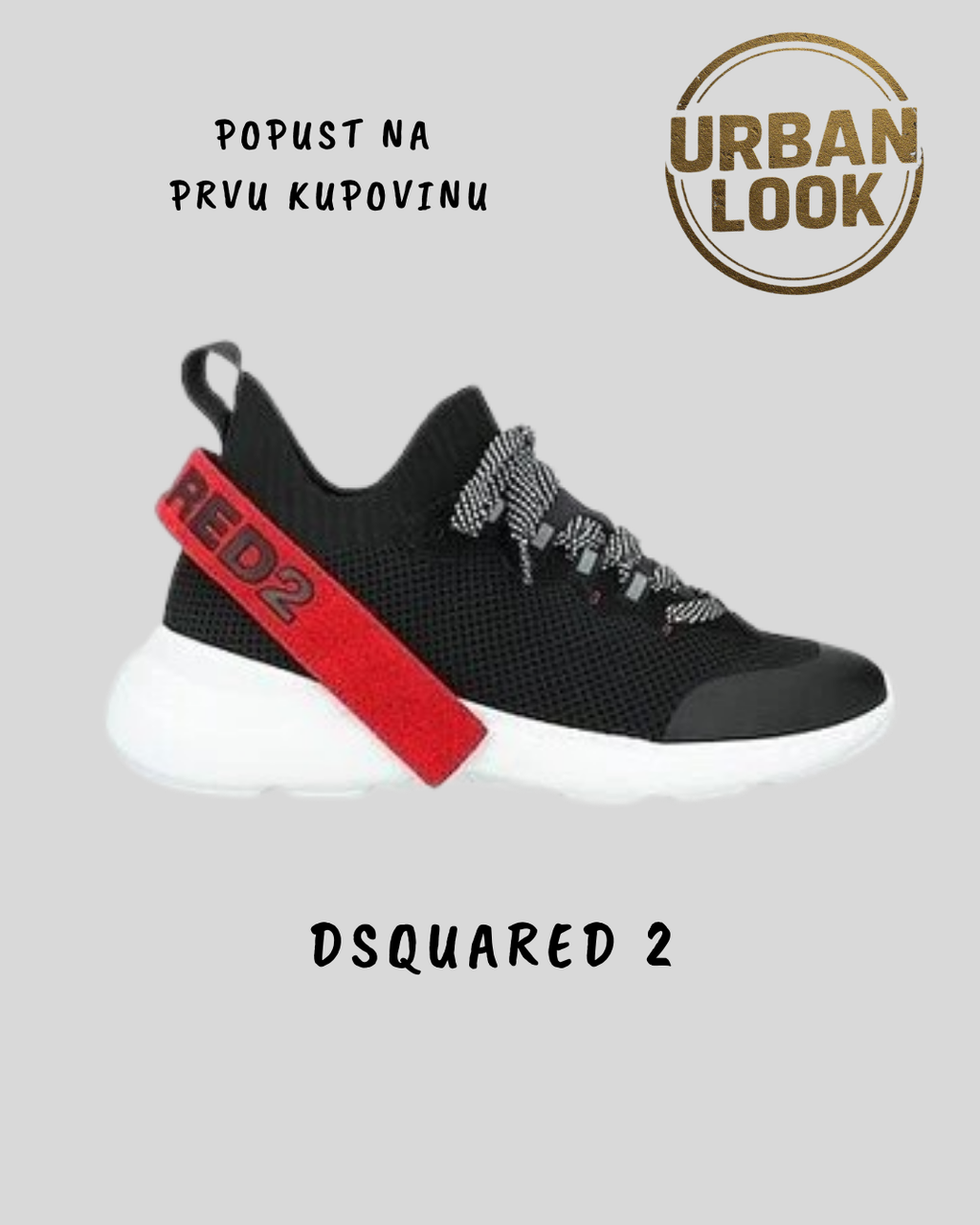 Dsquared2 Shoes "Black and Red"