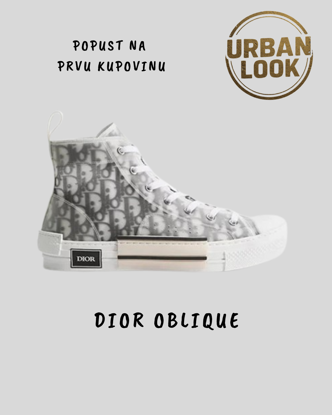 Dior Oblique Canvas "White and Black"