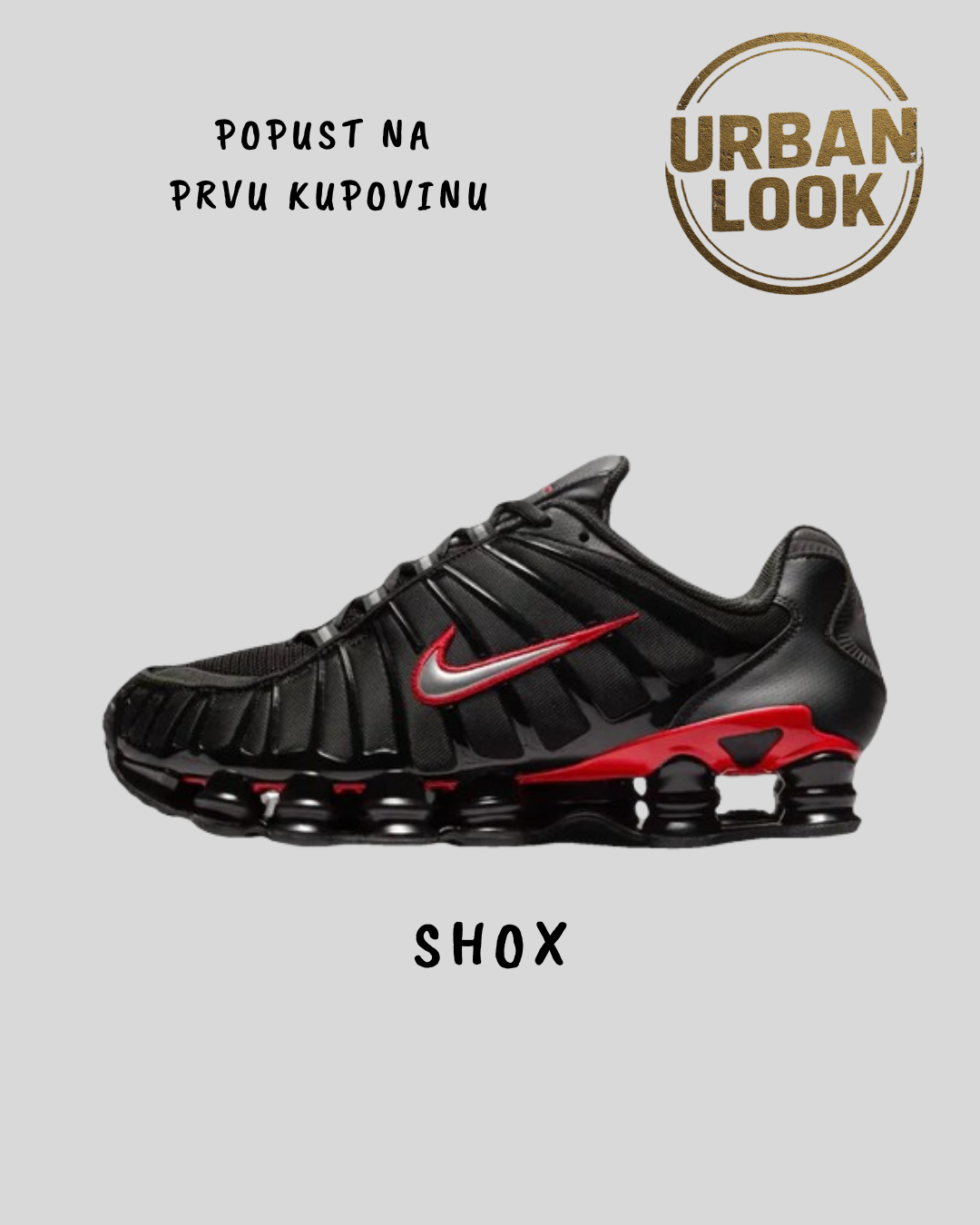 Nike Shox TL "Black University Red"
