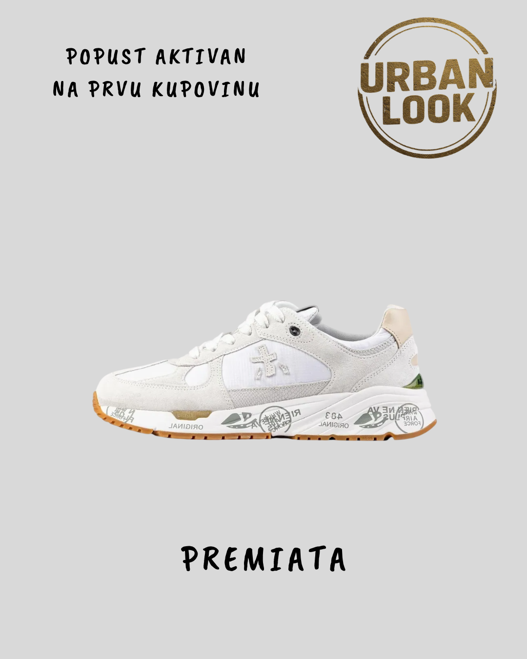 Premiata Mick "White & Sand"