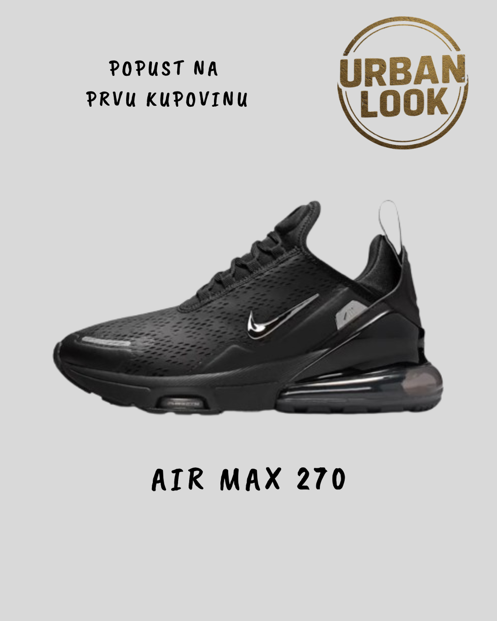 Nike Air Max 270 Premium "Black Sillver"