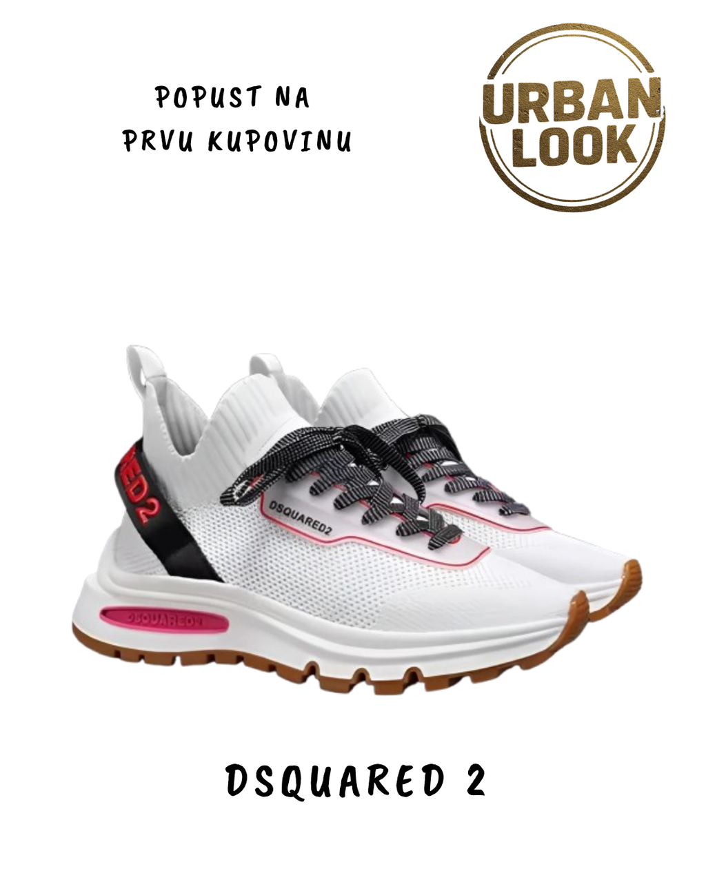 Dsquared2 Sneaker – White / Black