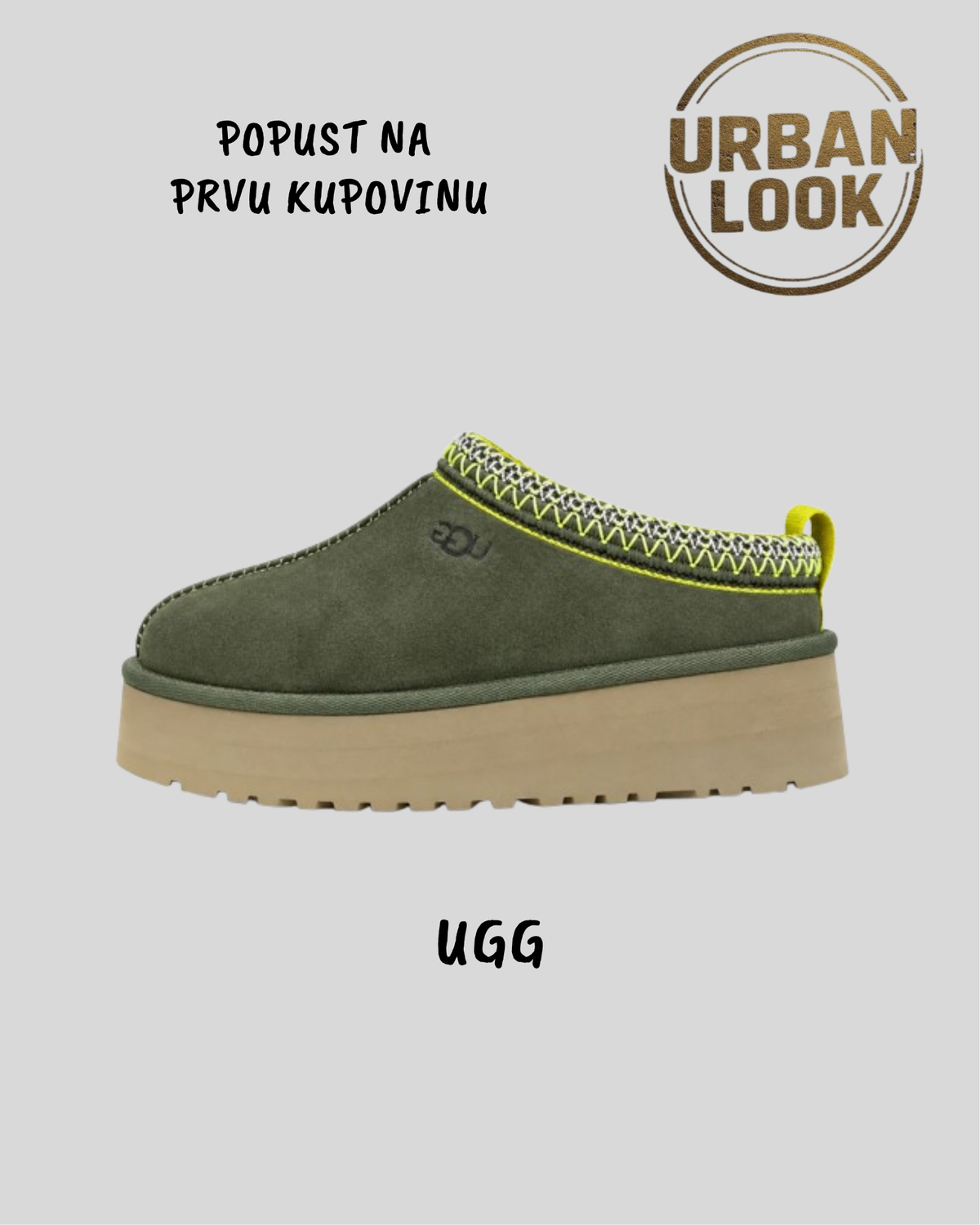 UGG Papuče "Zelene"