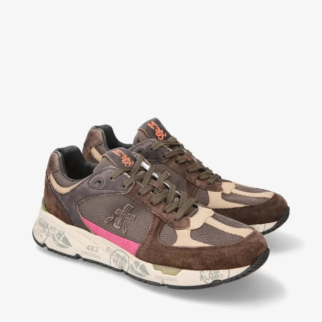 Premiata Mick "Earth Brown & Pink"