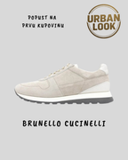 Brunello Cucinelli Runner Sneakers "Cream / White"
