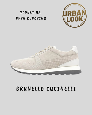 Brunello Cucinelli Runner Sneakers "Cream / White"