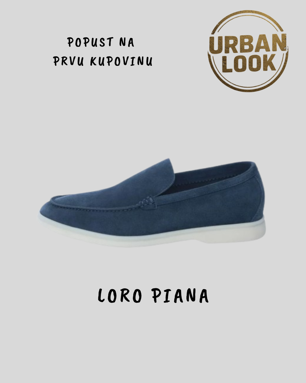 Loro Piana "Blue Suede Slip-on"
