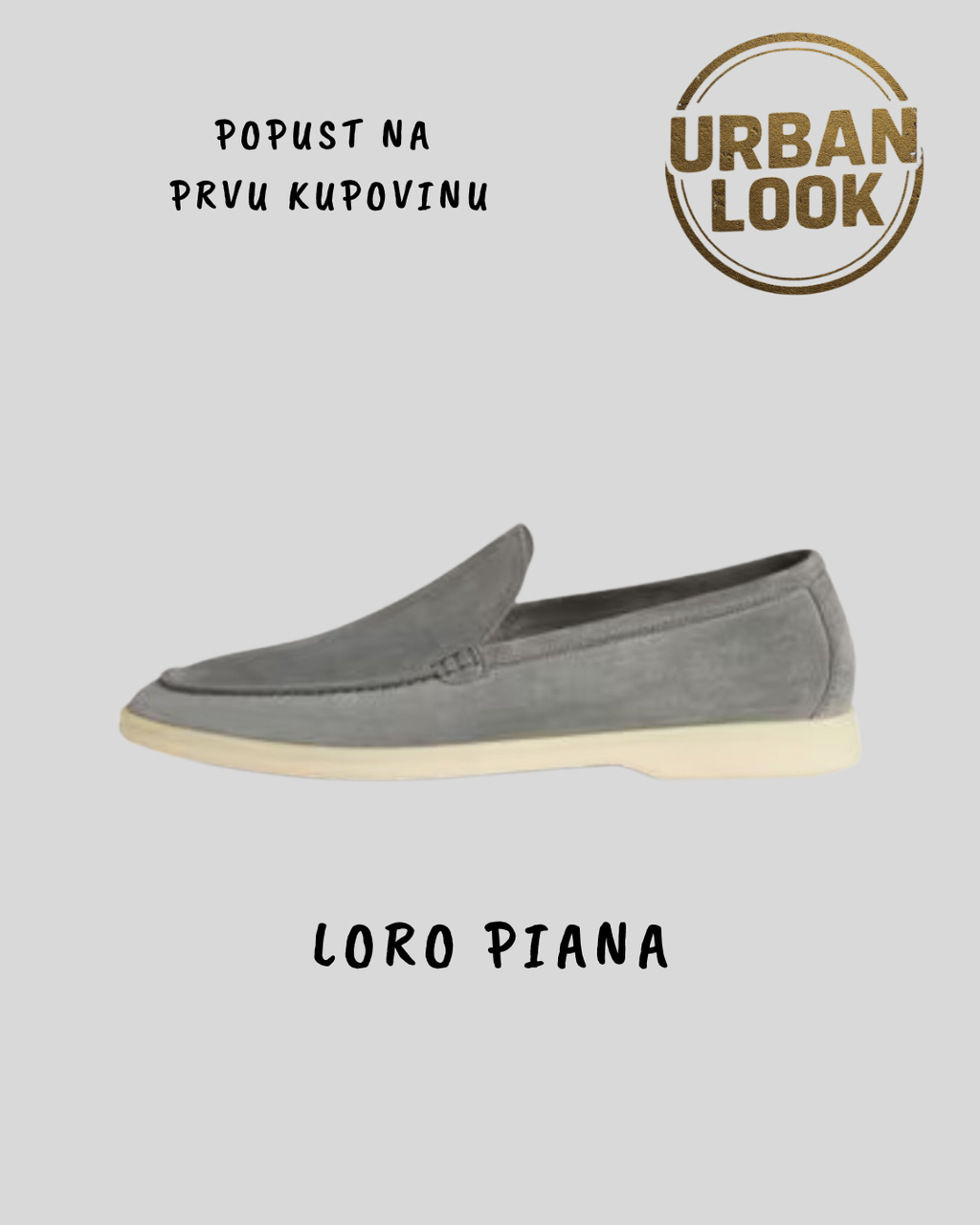 Loro Piana "Summer Walk Loafer Grey"