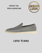 Loro Piana "Summer Walk Loafer Grey"