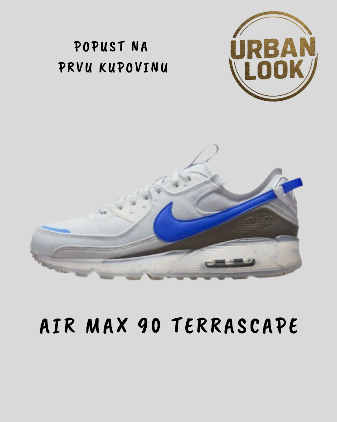 Nike Air Max 90 Terrascape "Platinum and Hyper Royal"