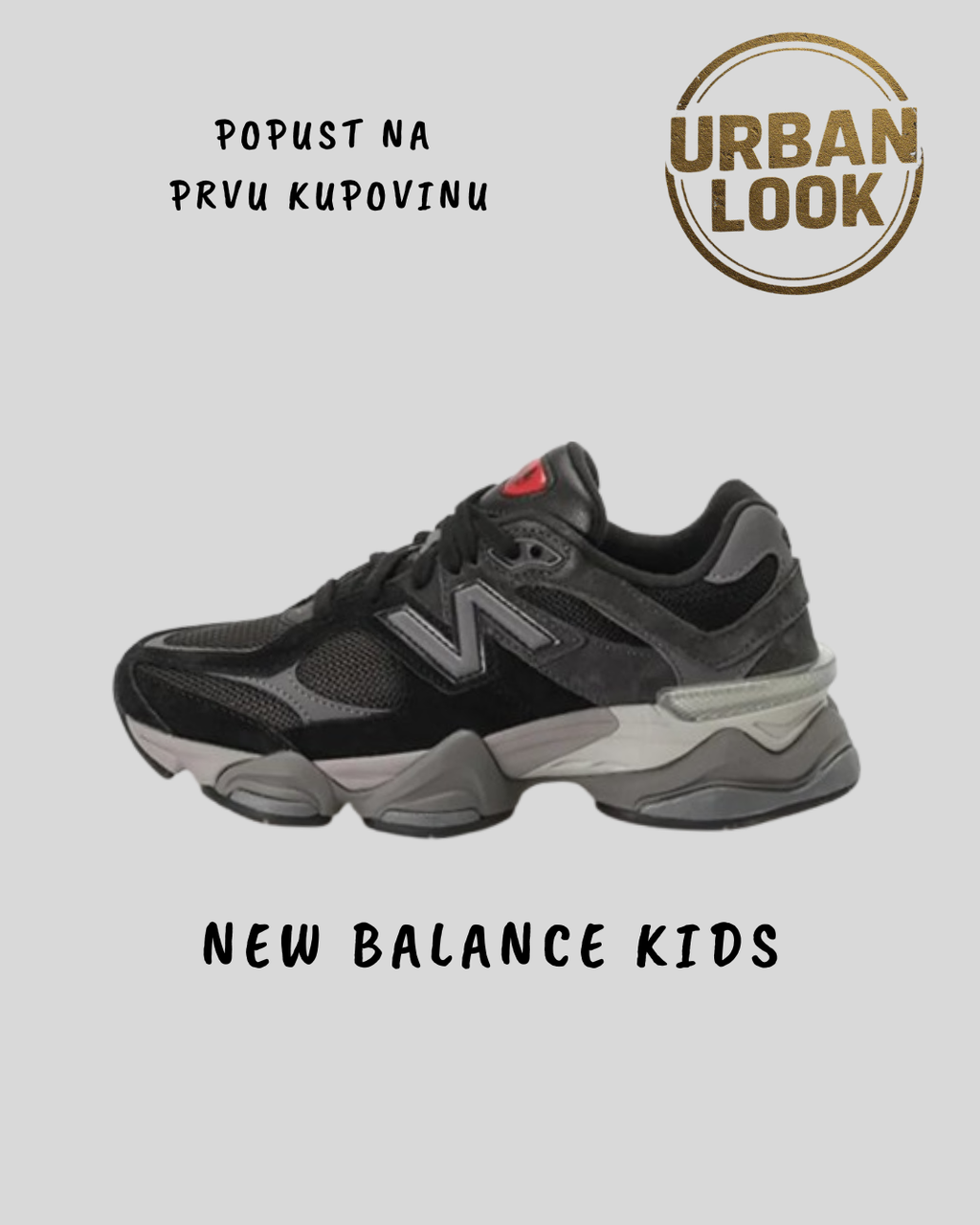 New Balance Kids 9060 "Gray"