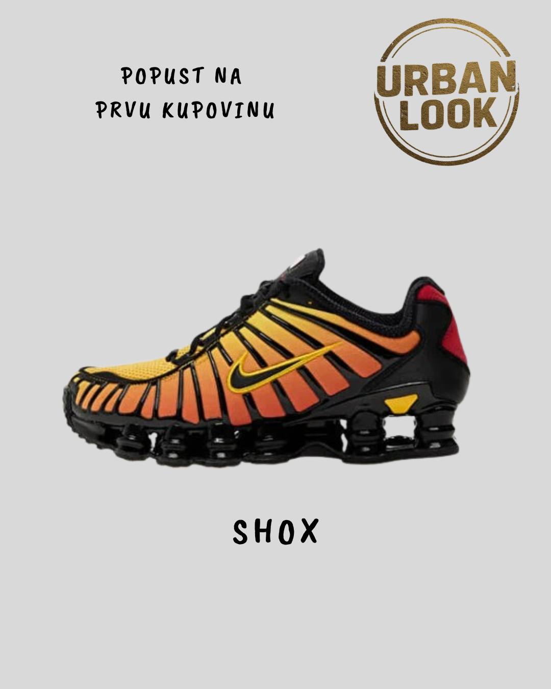 Nike Shox TL "Black Amarilo Red"