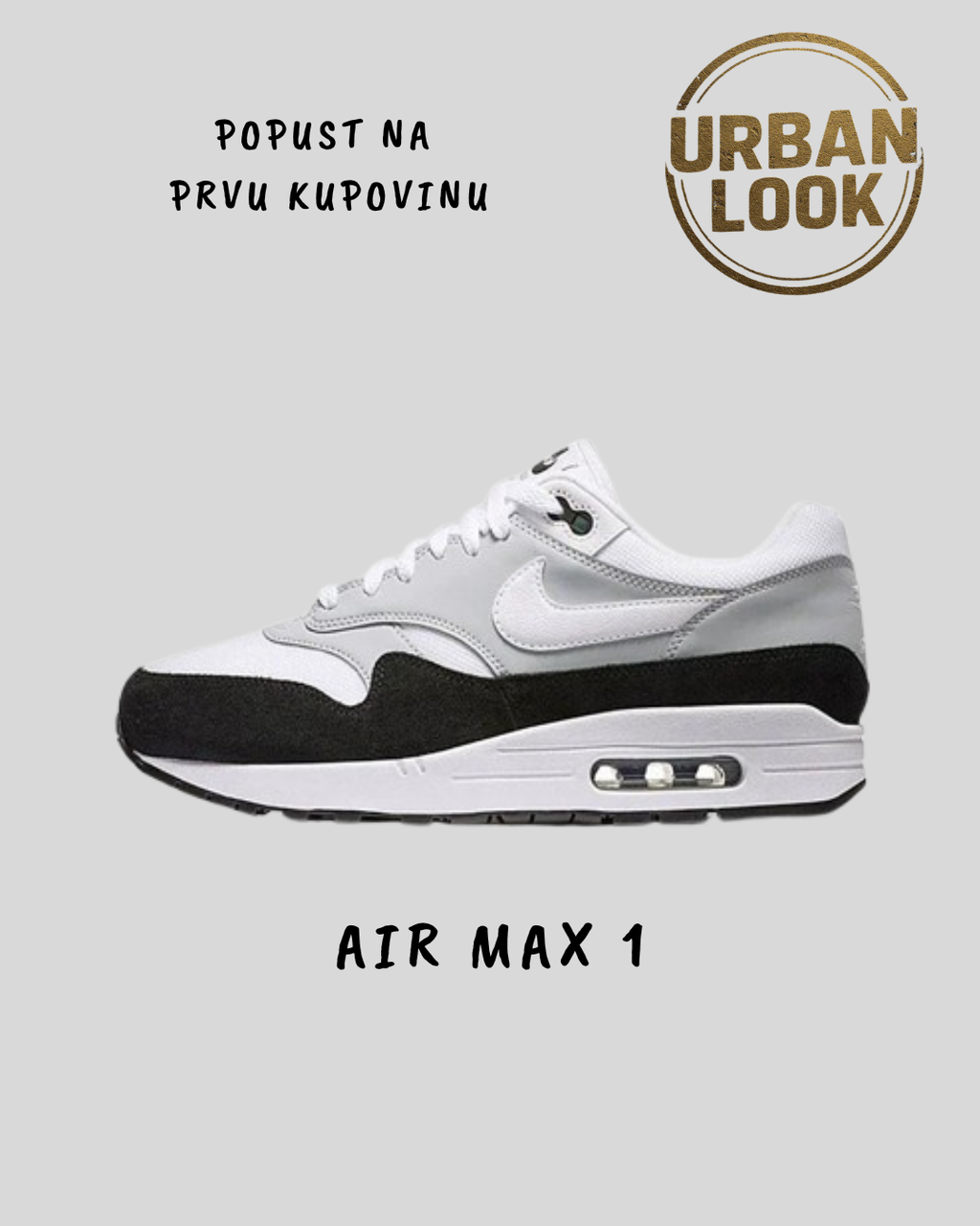 Nike Air Max 1 “Wolf Grey Black”