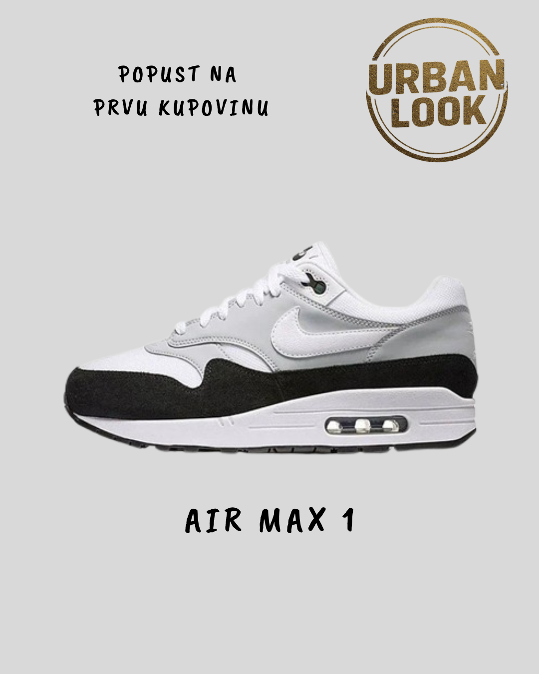 Nike Air Max 1 “Wolf Grey Black”