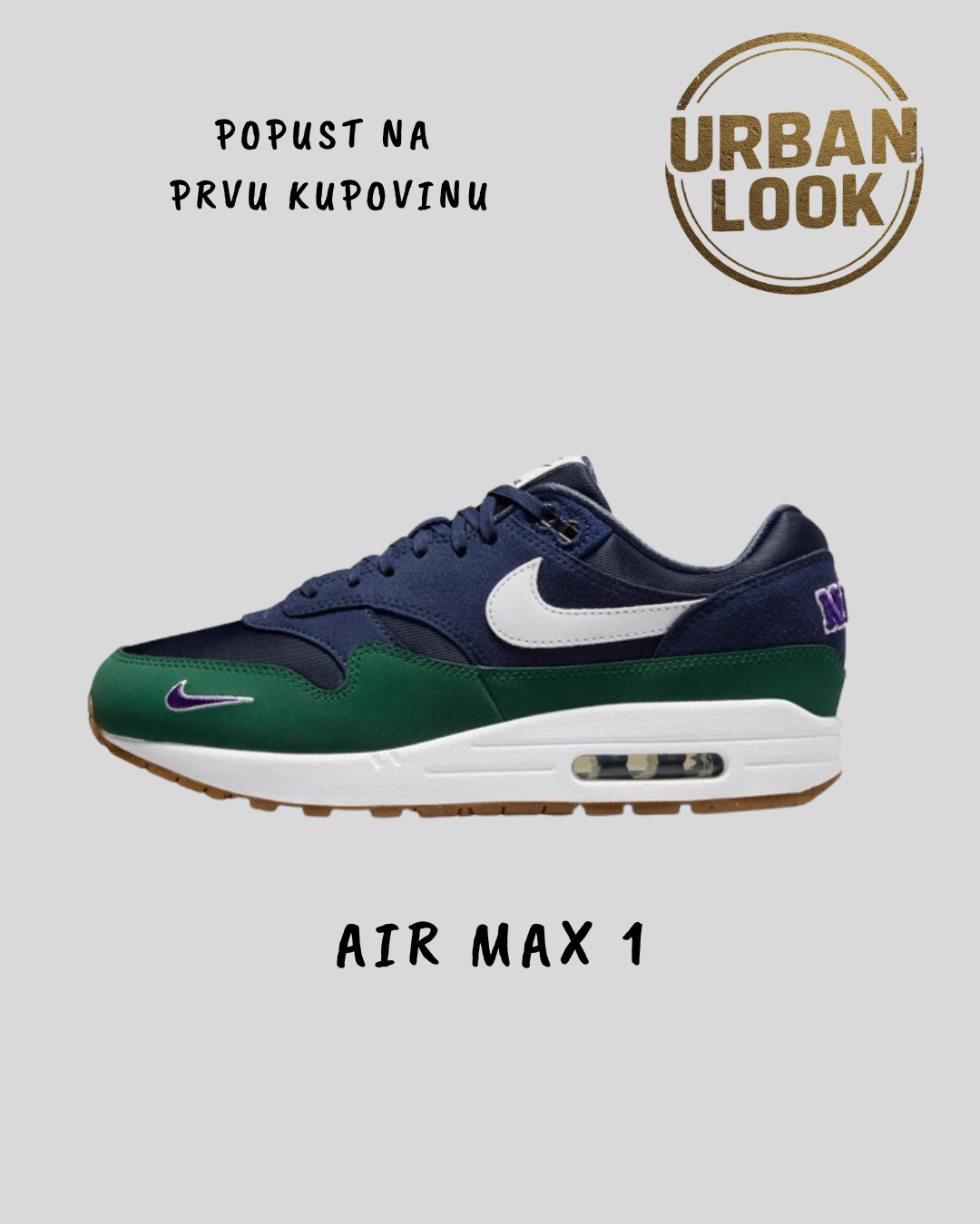 Nike Air Max 1 "Deep Forest & Navy"