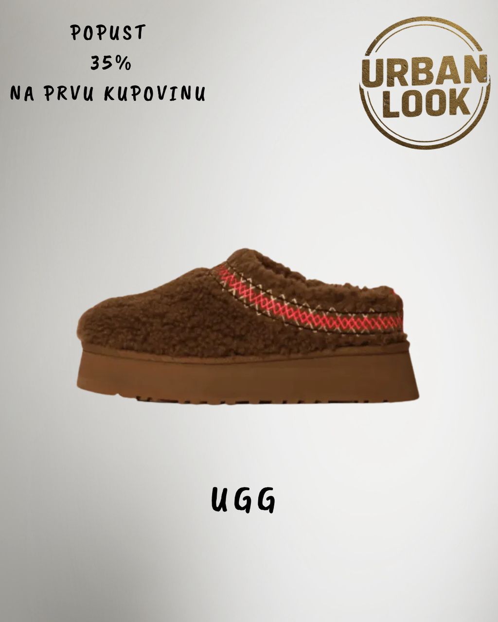 UGG Tazz Sherpa Platform Brown