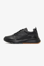 Brunello Cucinelli Leather Sneakers "Black / Gum"
