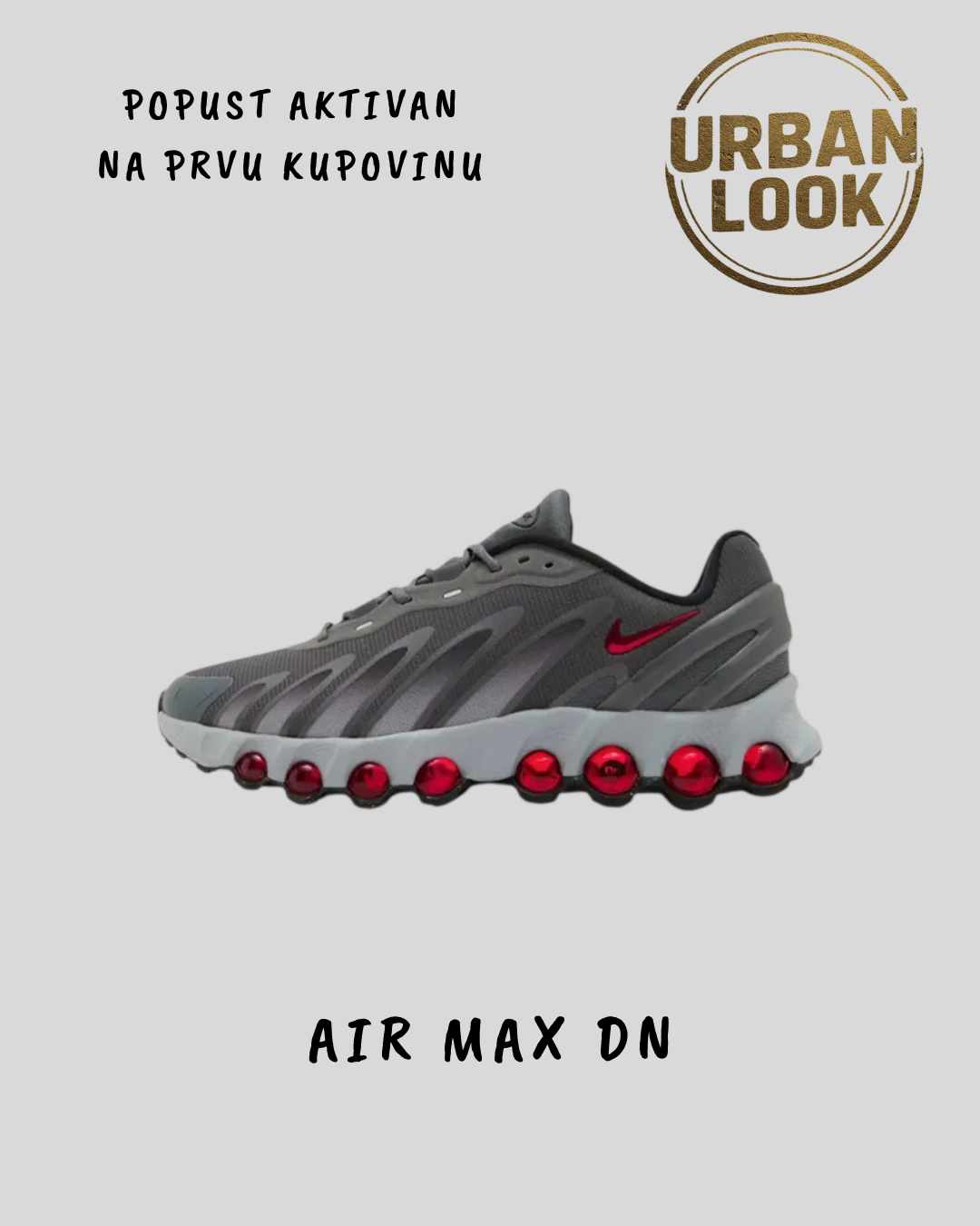 Nike Air Max Dn "Grey & Crimson Red"