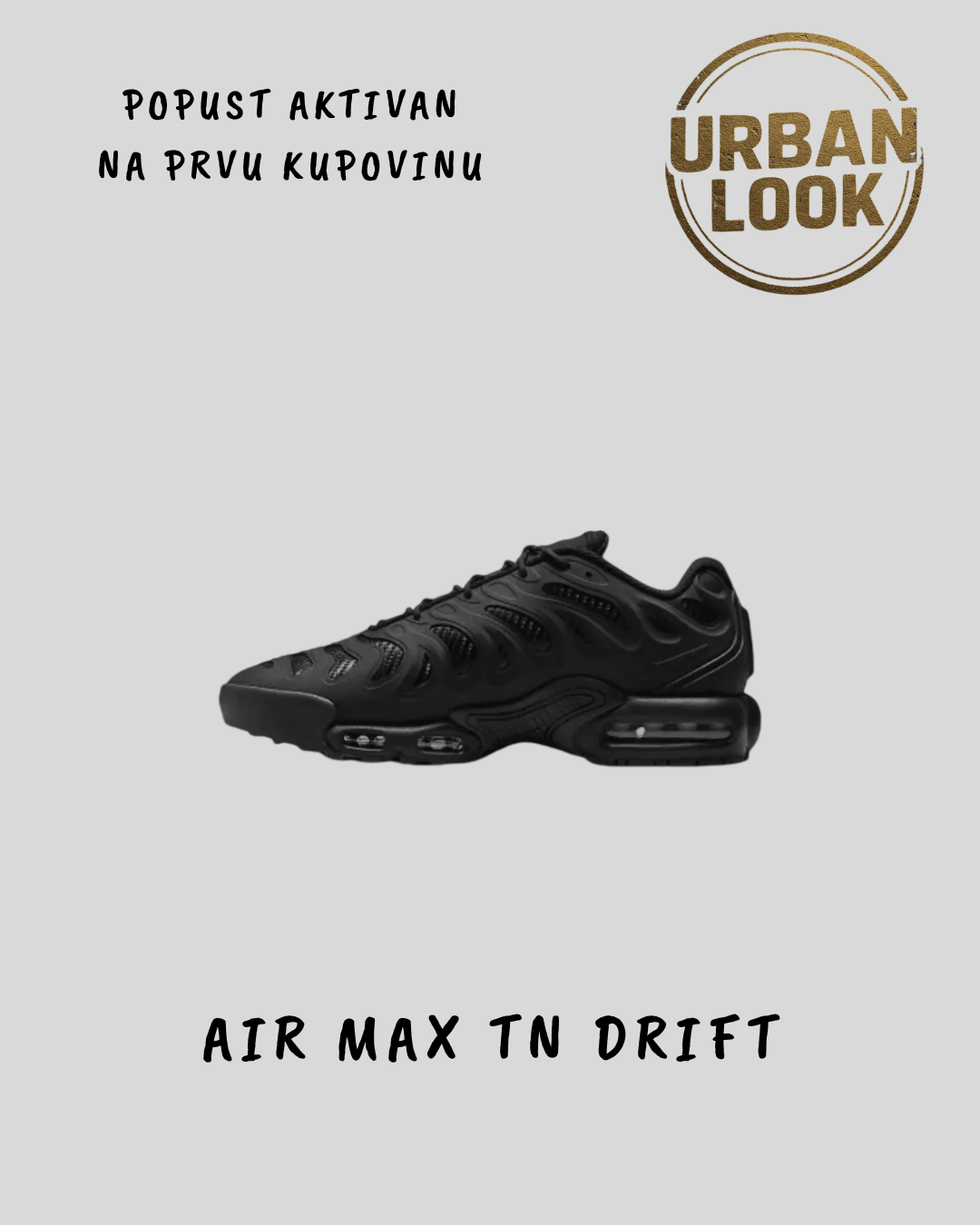 Nike Air Max Plus TN Drift "Triple Black"