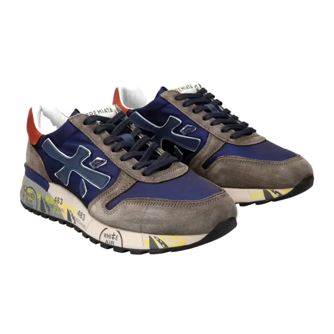 Premiata Mick "Blue & Terracotta"