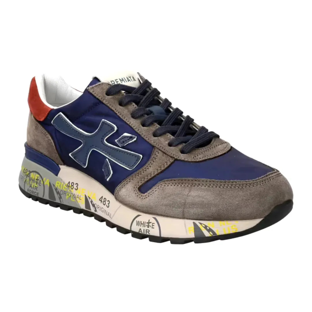 Premiata Mick "Blue & Terracotta"