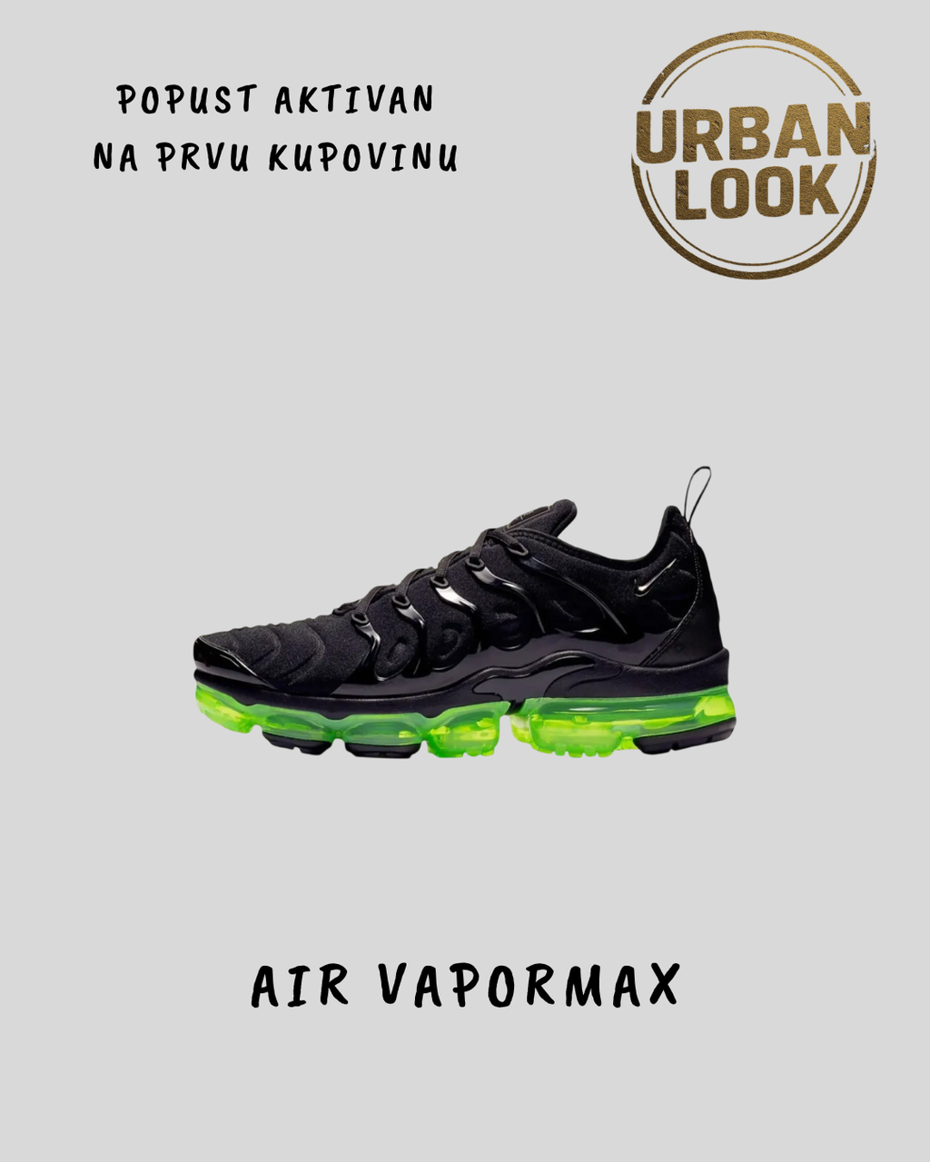 Nike Air Vapormax Plus "Black & Volt Green"