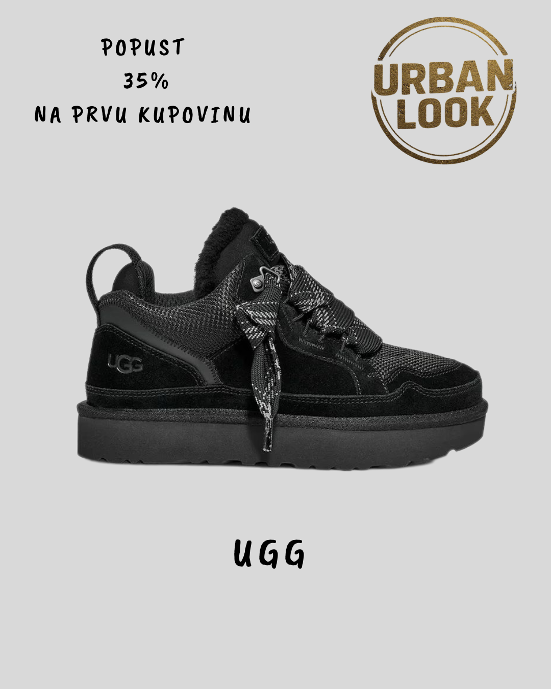 UGG Lowmel Sneaker – Black