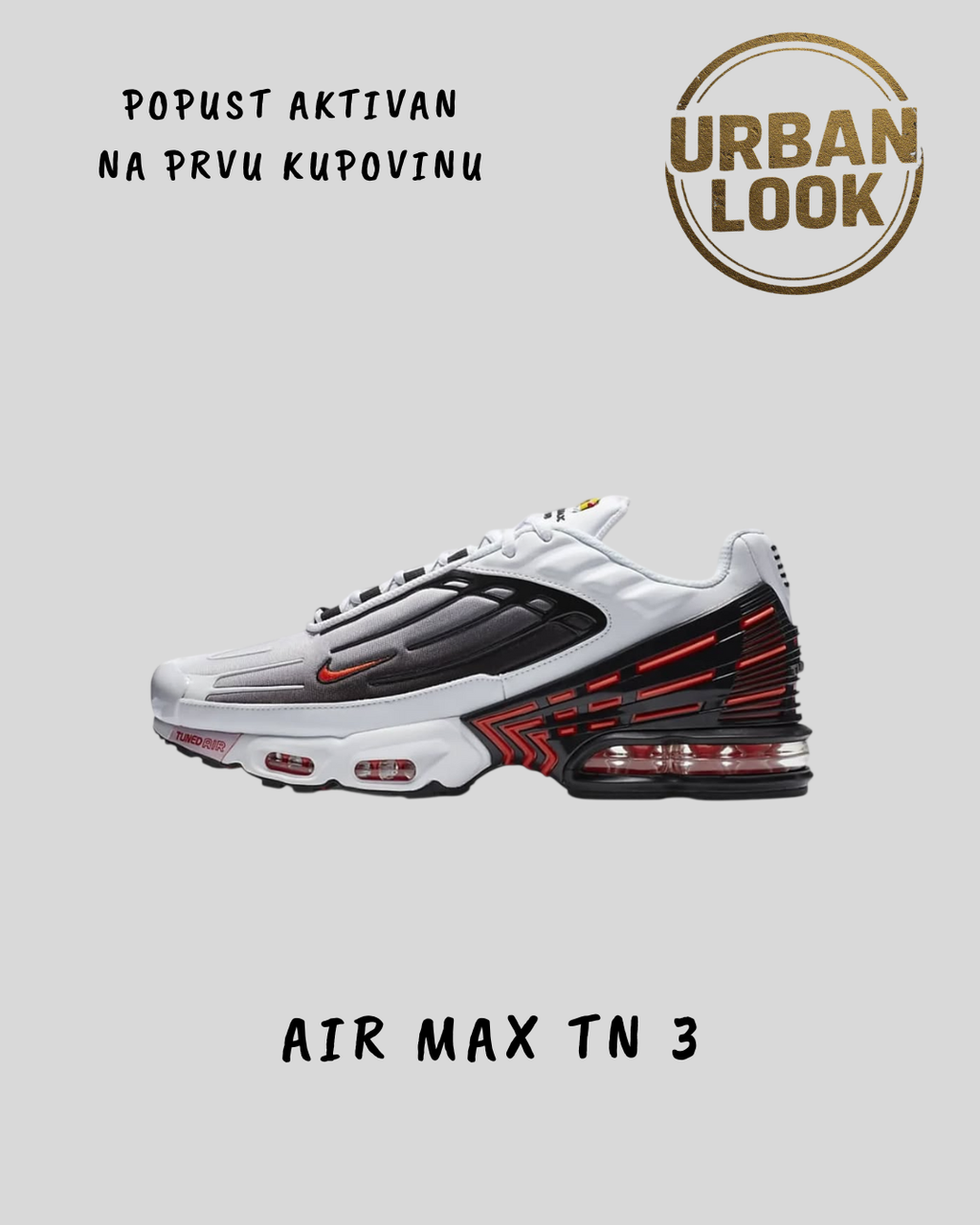 Nike Air Max Plus TN 3 "White & Crimson Energy"
