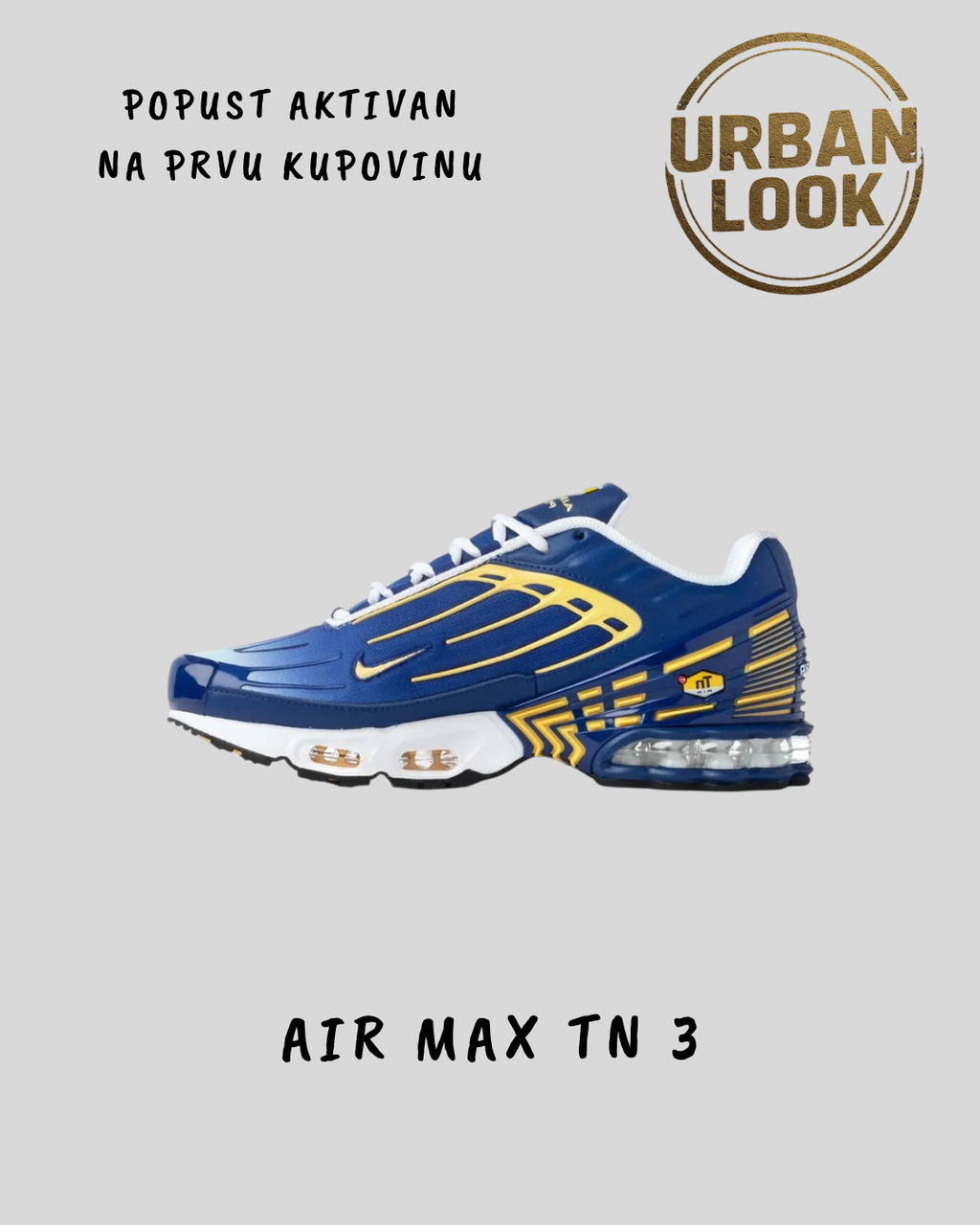 Nike Air Max Plus TN 3 "Royal Blue & Gold"