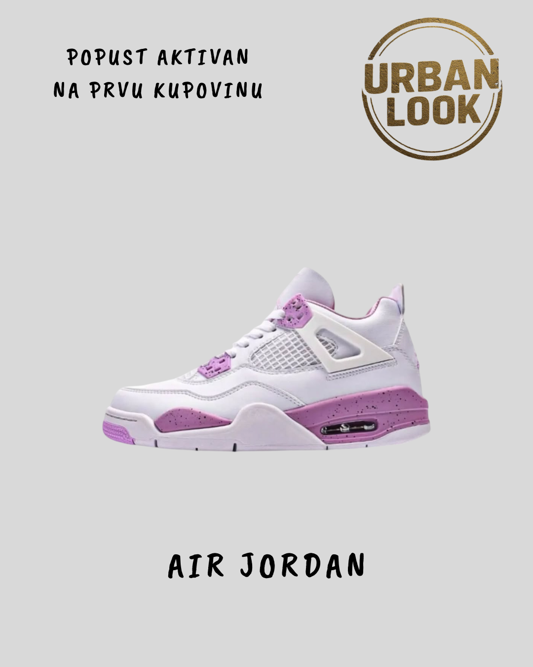 Air Jordan 4 "Orchid & White Speckle"
